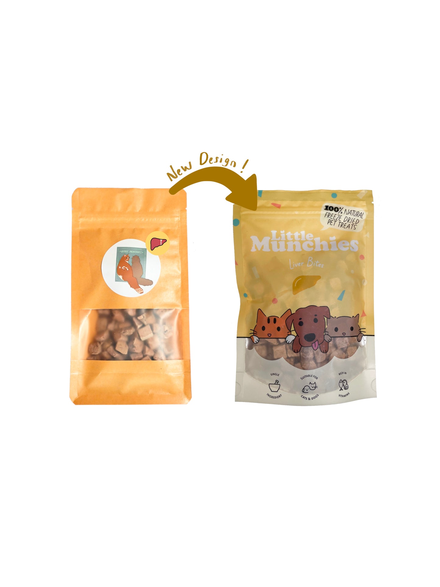 Freeze dried liver bites 60g