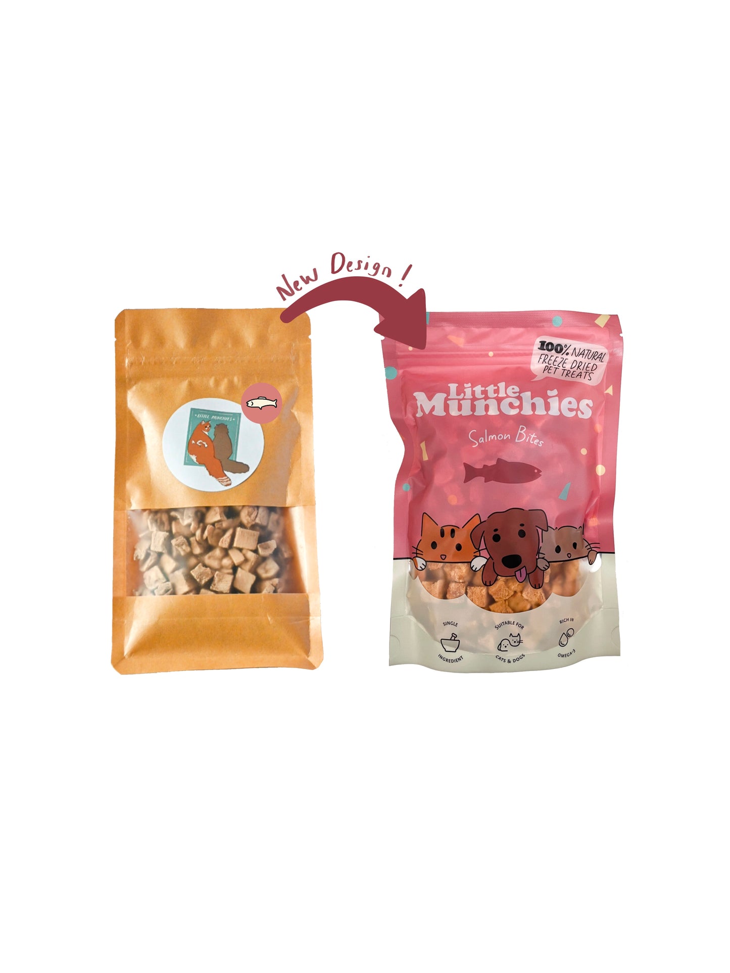 Freeze dried salmon bites 50g