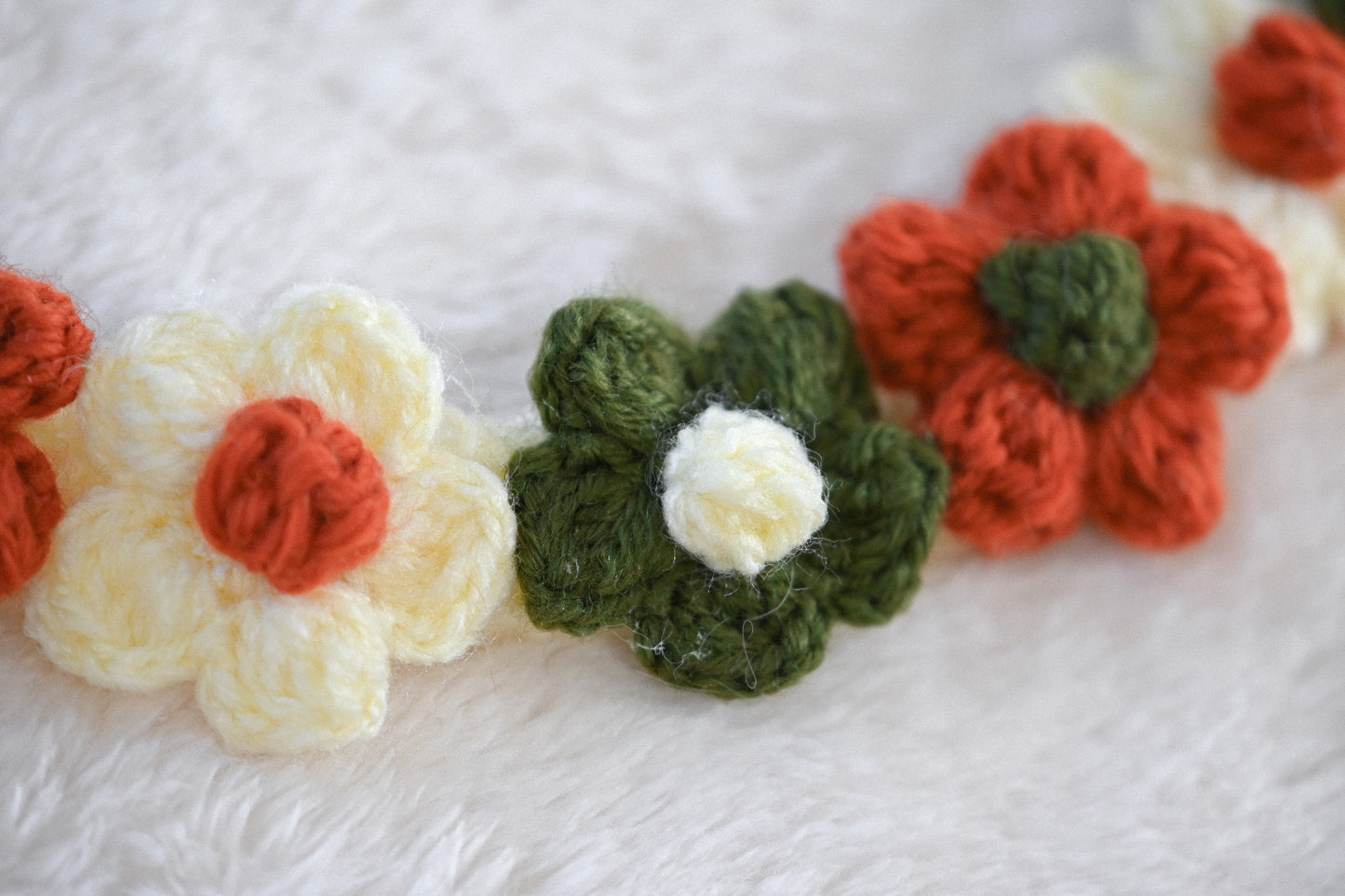 •Pet Crochet Collar - Fall-ing Flowers🌼